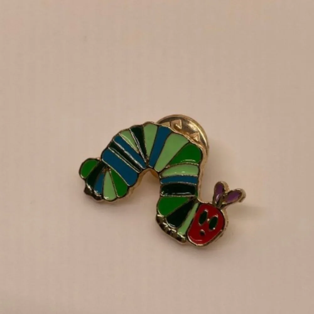 ⭐️✨ FREE Hungry Caterpillar Animal Bug Boho Kid Peasant Hipster Hippie Rain Pin